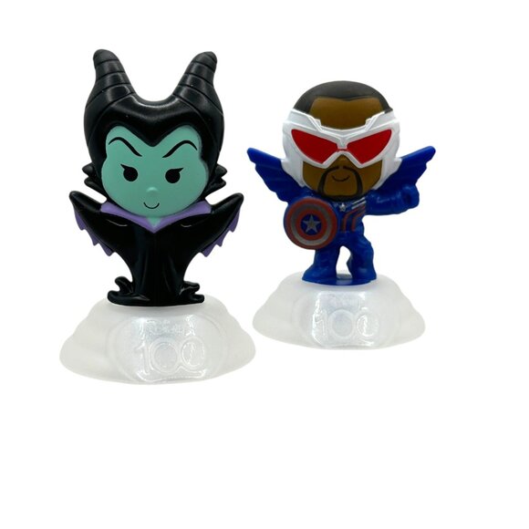 Disney 100th Anniversary McDonalds Maleficent & Falcon Collectible Figurines Set - Picture 2 of 10